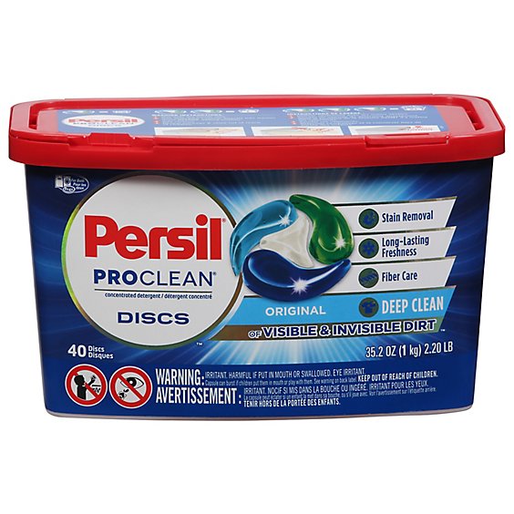 Persil ProClean Discs Original Laundry Detergent Pacs - 40 Count