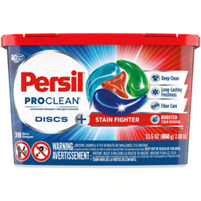 Persil ProClean Discs Stain Fighter Laundry Detergent Packs - 38 Count