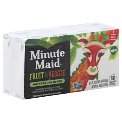 Minute Maid Fruit & Veggie Watermelon Blend - 8-6 Fl. Oz.