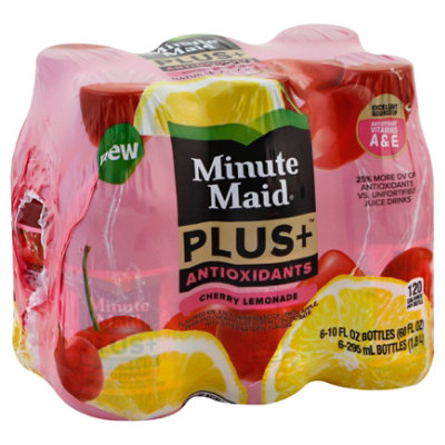 Minute Maid Plus Antioxidants Cherry Lemonade 6-10 Oz