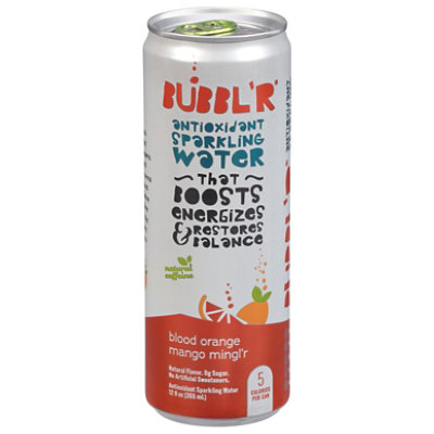 BUBBL'R Antioxidant Sparkling Water Blood Orange Mango Mingl'r - 12 Fl Oz - Image 1