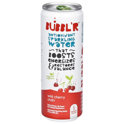 BUBBL'R Antioxidant Sparkling Water Wild Cherry Chill'r - 12 Fl Oz - Image 3