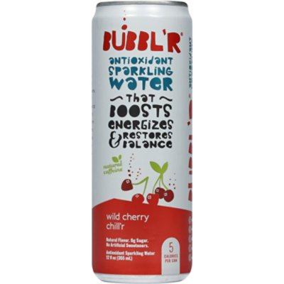 BUBBL'R Antioxidant Sparkling Water Wild Cherry Chill'r - 12 Fl Oz - Image 2