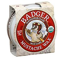 Badger Mustache Wax - .75 Oz