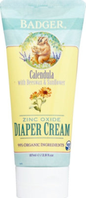 Badger Zinc Diaper Cream - 2.9 Oz - Image 1