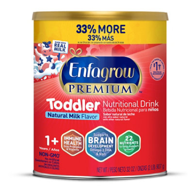 Enfagrow Premium Milk Toddler Next Step Nutritional Drink Powder Can - 32 Oz