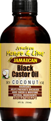 Jamaican Mango & Lime Black Castor Oil With Coconut - 4 Fl. Oz. - Image 1