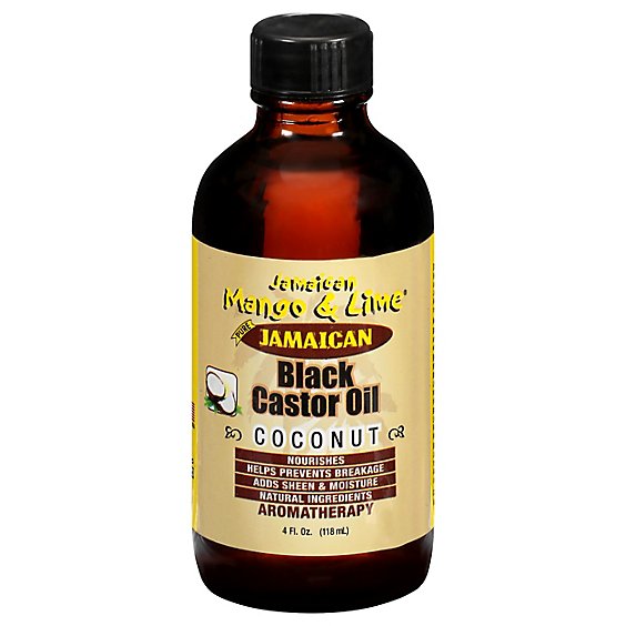 Jamaican Mango & Lime Black Castor Oil With Coconut - 4 Fl. Oz.