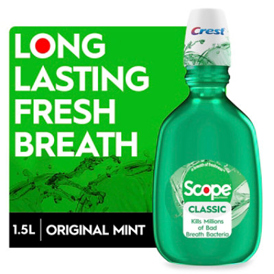 Crest Scope Mouthwash Classic - 50.7 Fl. Oz.