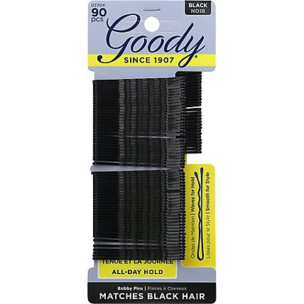Goody Bobby Pins Black - 90 Count - Image 1
