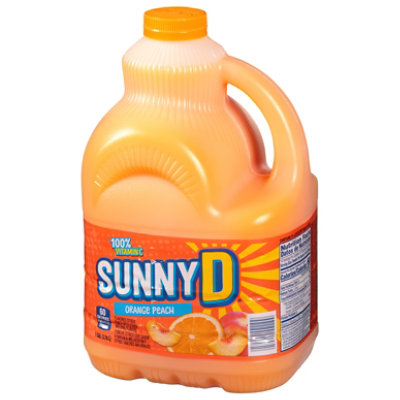 SunnyD Orange Peach Juice Drink Bottle - 1 Gallon - Image 2