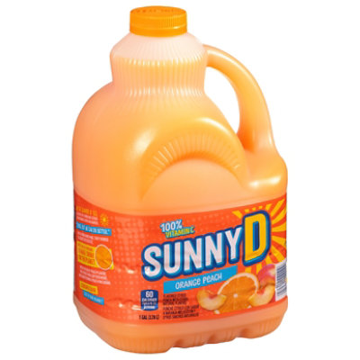 SunnyD Orange Peach Juice Drink Bottle - 1 Gallon - Image 4