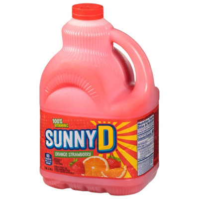 SunnyD Orange Strawberry Juice Drink Bottle - 1 Gallon - Image 2