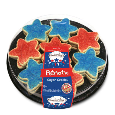 Kb Patriotic Shaped Sugar Cookies Tray - 22.8 Oz - Image 1