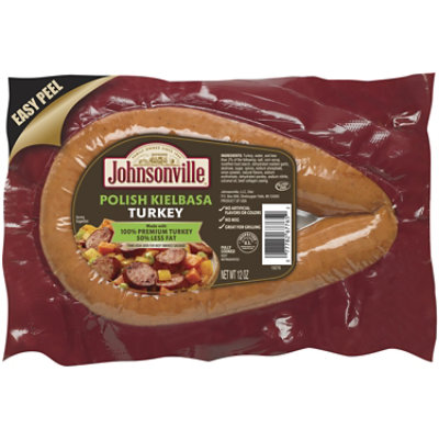 Johnsonville Sausage Rope Turkey Roasted Garlic Cooked - 12 Oz - Image 1