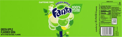 Fanta Green Apple Flavored Soda Cans - 12-12 Fl. Oz. - Image 6