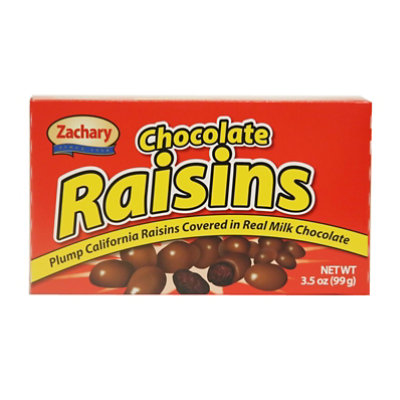 Zachary Chocolate Raisins Theater Box - 3.5 Oz