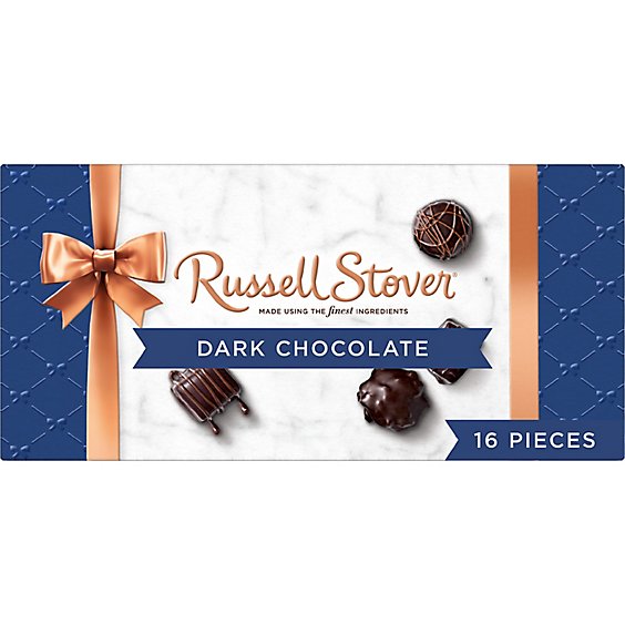 Russell Stover Assorted Dark Chocolate Gift Box - 9.4 Oz