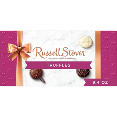 Russell Stover Truffles In Milk Dark & White Chocolate Gift Box - 9.4 Oz - Image 1