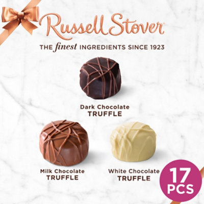Russell Stover Truffles In Milk Dark & White Chocolate Gift Box - 9.4 Oz - Image 2