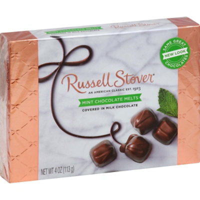Russell Stover Chocolate Melts Mint In Dark Chocolate - 4 Oz