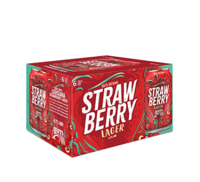 Abita Brewing Strawberry Fruited Lager Cans - 6-12 Fl. Oz. - Image 3