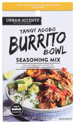 Urban Accents Seasoning Mix Tangy Adobo Burrito Bowl - 1 Oz
