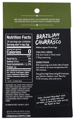 Urban Accents Seasoning Mix Brazilian Churrasco - 1 Oz - Image 2