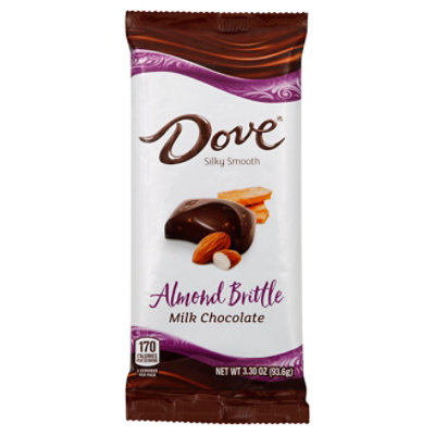 DOVE Candy Bar Milk Chocolate Almond Brittle Mothers Day - 3.30 Oz