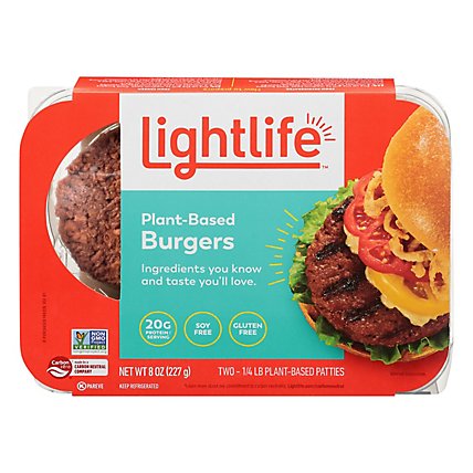 Lightlife Patty Burger Free Gluten - 8 Oz