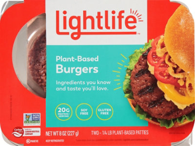 Lightlife Patty Burger Free Gluten - 8 Oz - Image 2