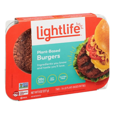 Lightlife Patty Burger Free Gluten - 8 Oz - Image 1