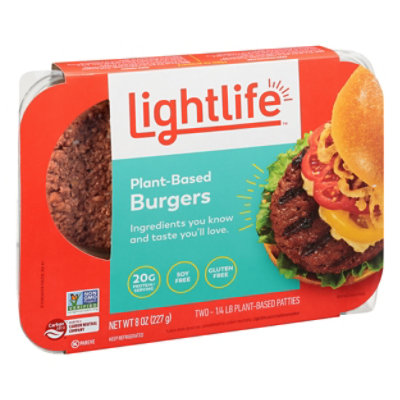Lightlife Patty Burger Free Gluten - 8 Oz