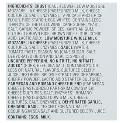 Open Nature Cauliflower Crust Uncured Pepperoni Gluten Free Frozen Pizza - 10.63 Oz - Image 4