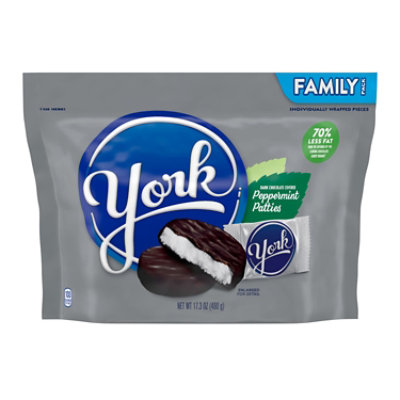 York Dark Chocolate Peppermint Patties Candy Family Pack - 17.3 Oz - Image 1