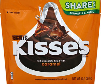 HERSHEYS Kisses Milk Chocolate With Caramel Share Pack - 10 Oz - Image 2