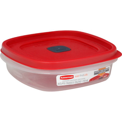 Rubbermaid Easy Find Lid Vented Container 3 Cup - Each