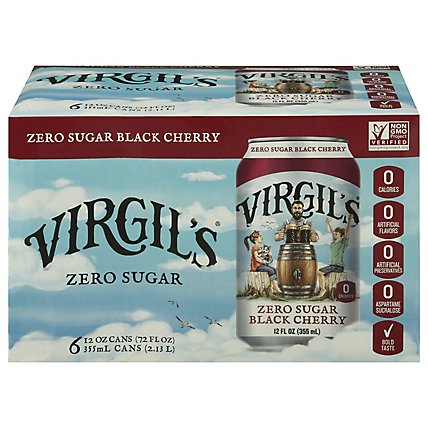 Virgils Soda Blck Cherry Zer - 6-12 Fl. Oz. - Image 3