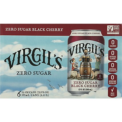 Virgils Soda Blck Cherry Zer - 6-12 Fl. Oz. - Image 6