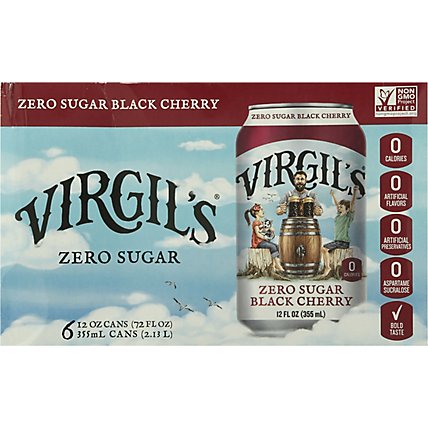 Virgils Soda Blck Cherry Zer - 6-12 Fl. Oz. - Image 2