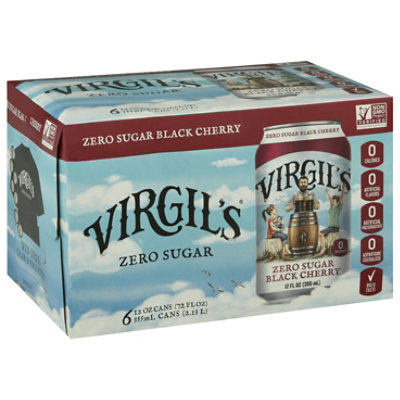 Virgils Soda Blck Cherry Zer - 6-12 Fl. Oz.