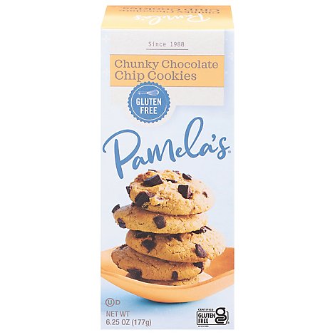 Pamelas Cookies Chunky Choco Chip - 6 Oz