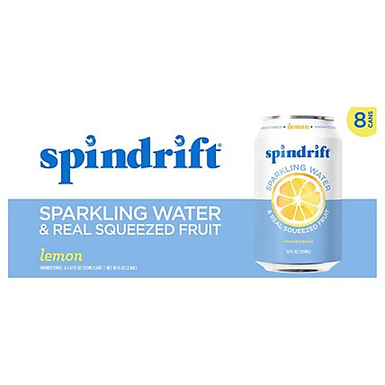 Spindrift Lemon Sparkling Water - 8-12 Fl. Oz. - Image 3