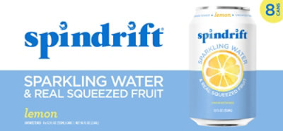 Spindrift Lemon Sparkling Water - 8-12 Fl. Oz. - Image 2