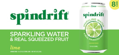 Spindrift Lime Sparkling Water - 8-12 Fl. Oz. - Image 2