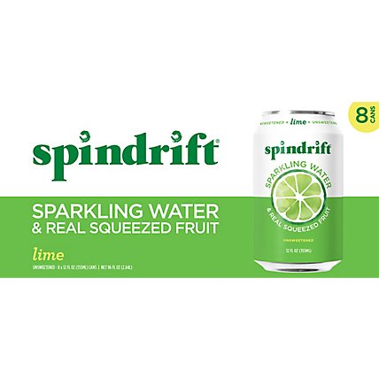 Spindrift Lime Sparkling Water - 8-12 Fl. Oz. - Image 6