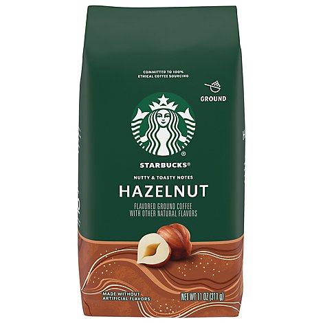 How much is a bag of starbucks coffee at starbucks Starbucks Coffee Ground Flavored Hazelnut Bag 11 Oz Randalls