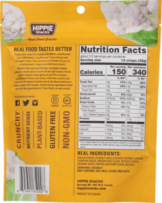 Hippie Sn Crisps Cauliflower Orig - 2.5 Oz - Image 6