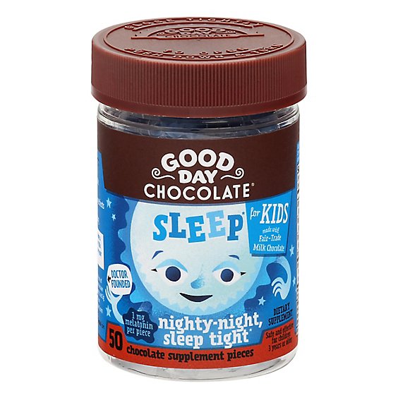 Good Day Chocolate Supplement Kids Sleep Aid - 50 Count