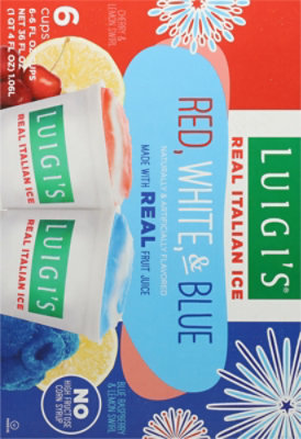 Luigis Real Italian Ice Cherry/Blue Raspberry Lemon Swirl - 36 Fl. Oz. - Image 5